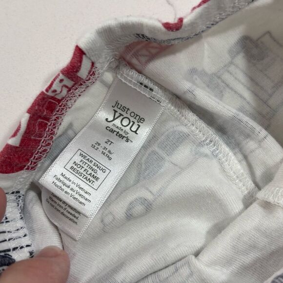 Carter’s | Boys FIREMAN 4-piece PAJAMA SET Pjs Snug Fitting Firetruck Size 2T - Picture 16 of 16